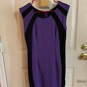 Black and purple dress
